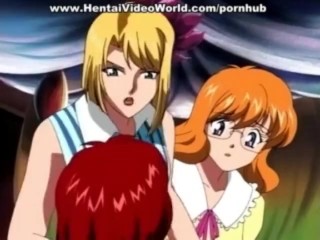 Hentai group with a horny slut