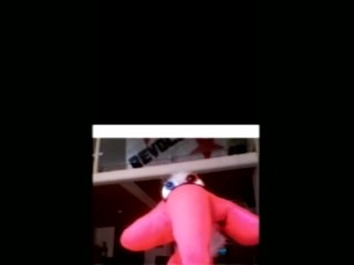 Pink Puppet gets lots of cock on Chat Roulette