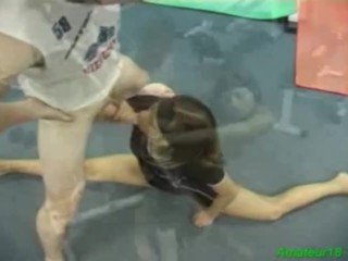 Flexible gymnast gets fucked