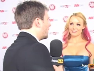 PornhubTV Tia Cyrus Kayden Kross Red Carpet 2012 AVN Awards