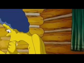 Homer lovesponding Marges tight pink