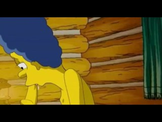 Homer lovesponding Marges tight pink