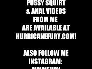 powerhouse open pussy squirt after fucking my ass & creamy pussy