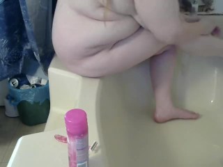 Shaving my legs nice and smooth fully naked