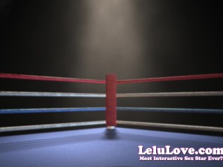 Lelu Love-Topless Boxing Strutting And Flexing