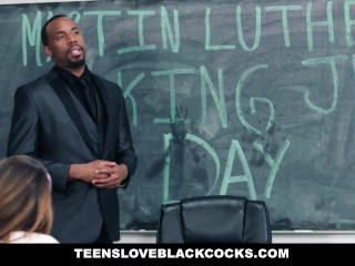 TeensLoveBlackCocks - Big Black Dicking On MLK DAY