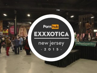 Skin Diamond & Sadie Santana at eXXXotica 2015 with Pornhub Aria PornhubTV