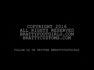 Sasha Foxxx & ChiChi foot rest Brattyfootgirls.com
