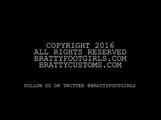 Sasha Foxxx Footjob Brattyfootgirls.com