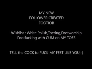 White Polish Footjob 2