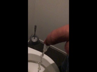 taking a piss in slow motion