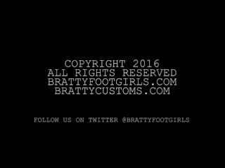 Ashley Wildcat & Mandy Candy trampling Brattyfootgirls.com