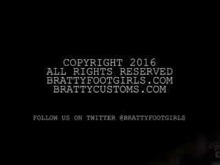 Lela Worships Sahrye's Feet 1 Preview Brattyfootgirls.com
