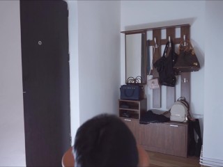 Anisyia Livejasmin naked pizza delivery boy surprise hidden camera HD4K