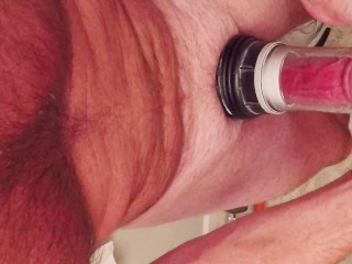 Penis Pumping With A Bathmate X40 and Cumming Again