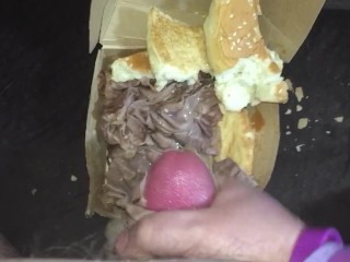 When A Roast Beef Sandwich Reminds You Of Your Ex's Pussy So You Fuck It