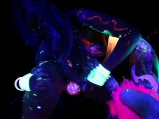 Black Light Rainy Night with Abigal Mac & Ava Addams