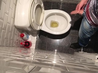 Pissing with a semi erection