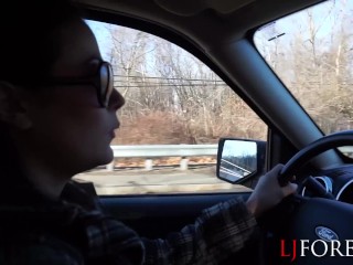 New Years Road Trip Blowjob & Facial