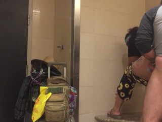 Airport bathroom fuck!