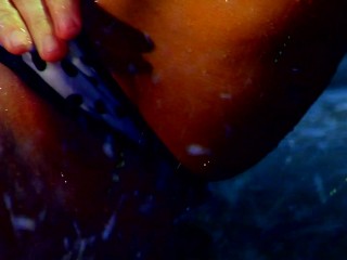 Big tit lesbians have passionate sex in the shower