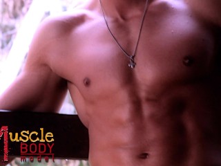 Latin muscle abs model mexico bodybuilder