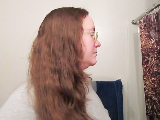 Hair Journal: Combing Long Curly Strawberry Blonde Hair - Week 9 (ASMR)
