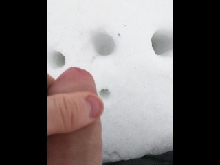 Masterbating In The Snow