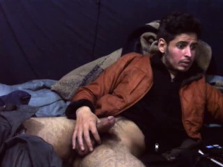 Hairy guy webcam show