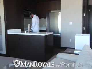 ManRoyale Good morning couch fuck and facial after coffee