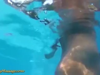 underwater sex after slippery massage