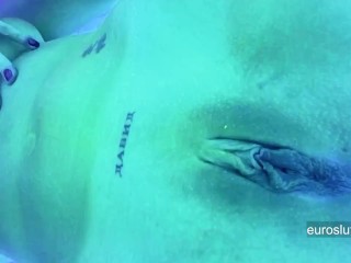 Tanning Salon Solarium Masturbation Orgasm Hot Slut's Private Video Exposed