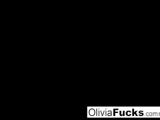 Christmas masturbation with busty blonde Olivia