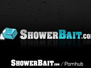 ShowerBait Str8 Zach Covington shower fucked by Wesley Woods
