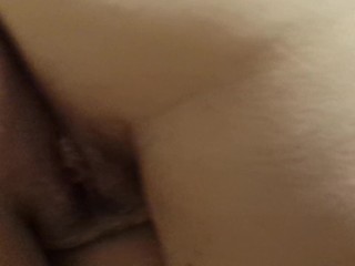 WIFEY GETS FUCKED DOGGYSTYLE AND QUEEFS A CREAMPIE! POV!