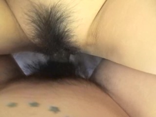 Sexy Japanese cougar handles toys and cock in her hairy pussy