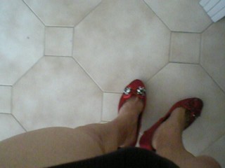 Legs heels red