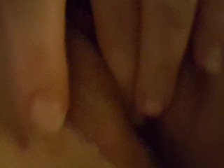 Rubbing my clit til pussy squirts in ecstasy