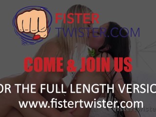 FisterTwister - Sexy blonde Cayla fist fucks her pretty dark haired friend
