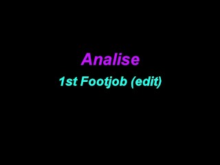 Analise 1st Footjob HD