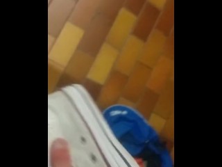 Shoes Fuck White All Star Converse of Unknow girl gym (P1)
