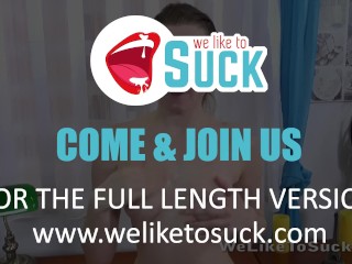 Weliketosuck - Becky Berry takes a mouthful of cum in this hardcore scene