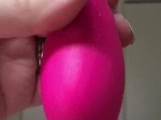 BBW Babe Moans and Plays With New Lovense Lush Toy