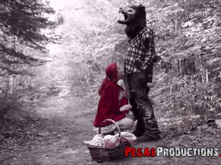 Little Red Riding Hood gets Fucked by the Big Bad Wolf for Halloween