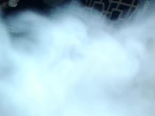 Blowing clouds on my cock