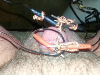 Electro torture my tiny penis plz comment humiliate it plz