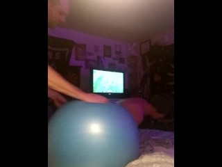 Fat booty being fucked on ball