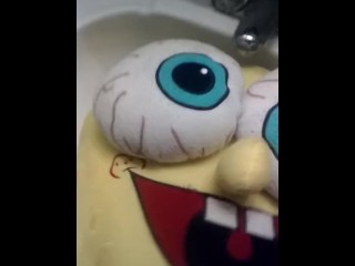 SpongeBob eye-tit fucks his own nose