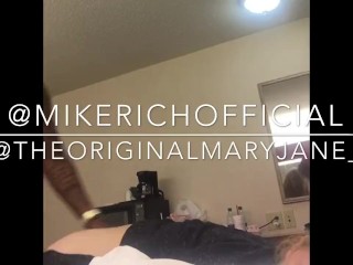 @theoriganalmaryjane gets rammed from behind with a big black cock