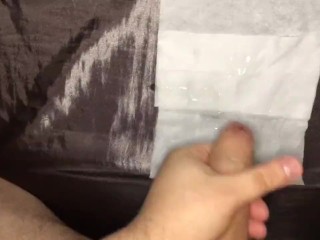 Hot Euro Guy Wanking with Messy Cumshot